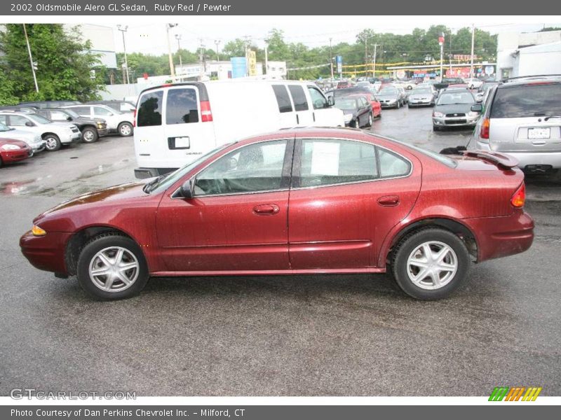 Ruby Red / Pewter 2002 Oldsmobile Alero GL Sedan