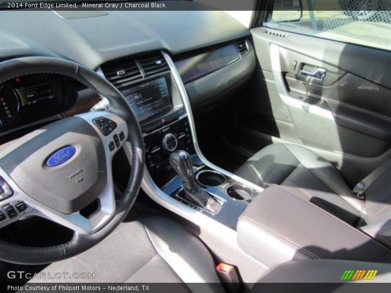 Mineral Gray / Charcoal Black 2014 Ford Edge Limited