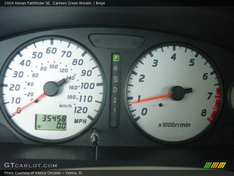 Canteen Green Metallic / Beige 2004 Nissan Pathfinder SE