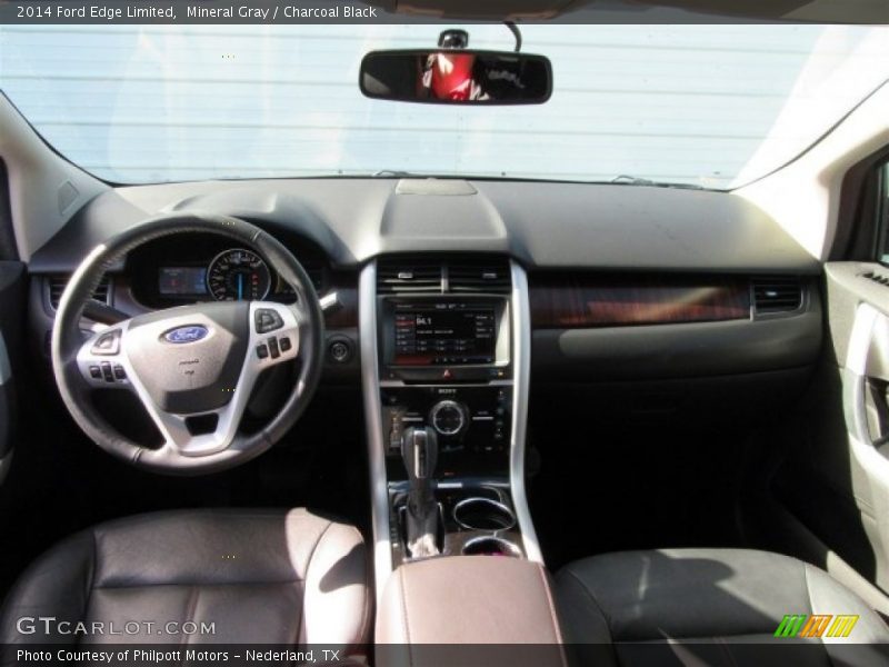 Mineral Gray / Charcoal Black 2014 Ford Edge Limited