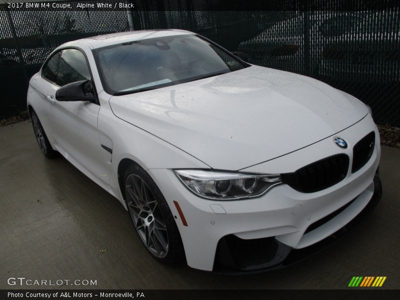Alpine White / Black 2017 BMW M4 Coupe