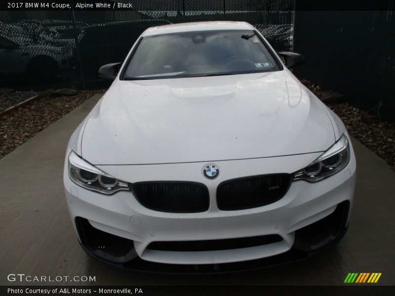 Alpine White / Black 2017 BMW M4 Coupe