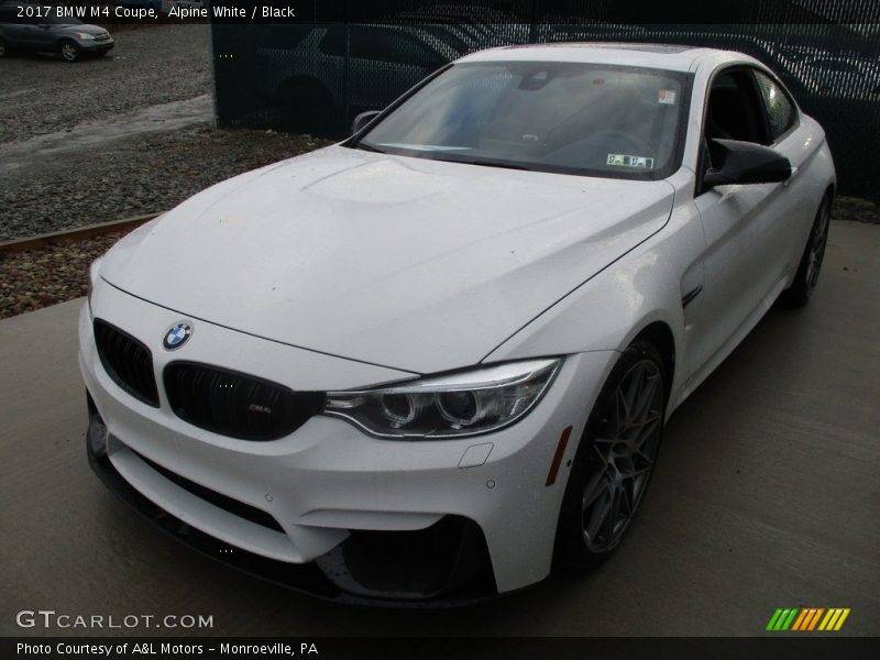 Alpine White / Black 2017 BMW M4 Coupe