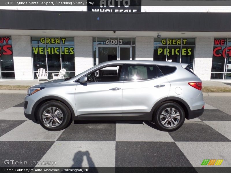 Sparkling Silver / Gray 2016 Hyundai Santa Fe Sport