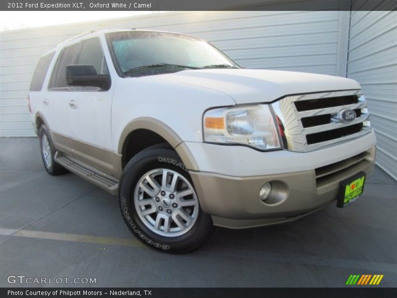 Oxford White / Camel 2012 Ford Expedition XLT