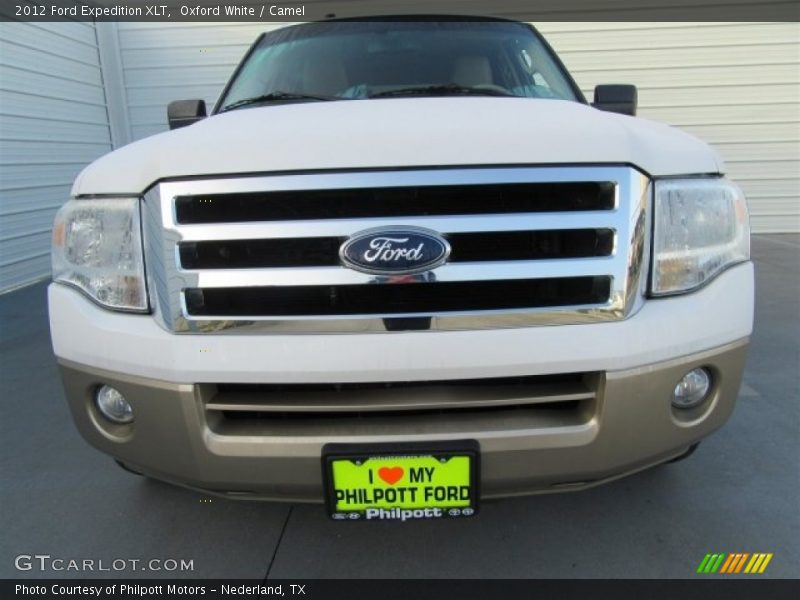Oxford White / Camel 2012 Ford Expedition XLT