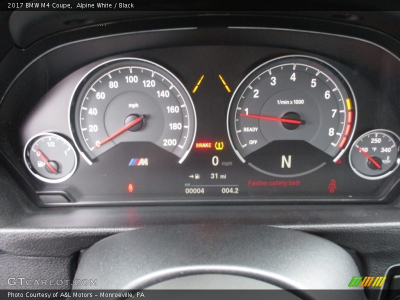  2017 M4 Coupe Coupe Gauges