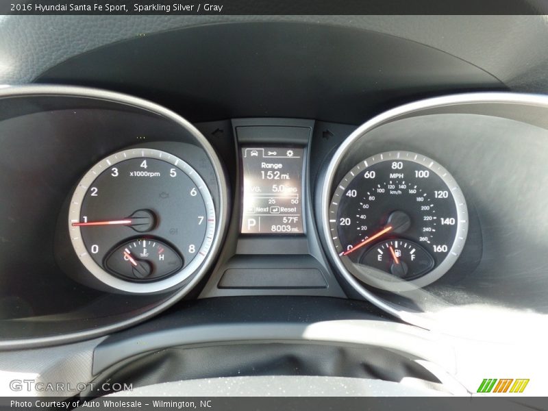 Sparkling Silver / Gray 2016 Hyundai Santa Fe Sport