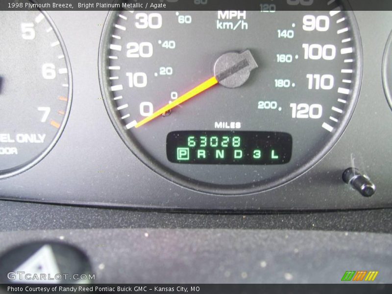 Bright Platinum Metallic / Agate 1998 Plymouth Breeze