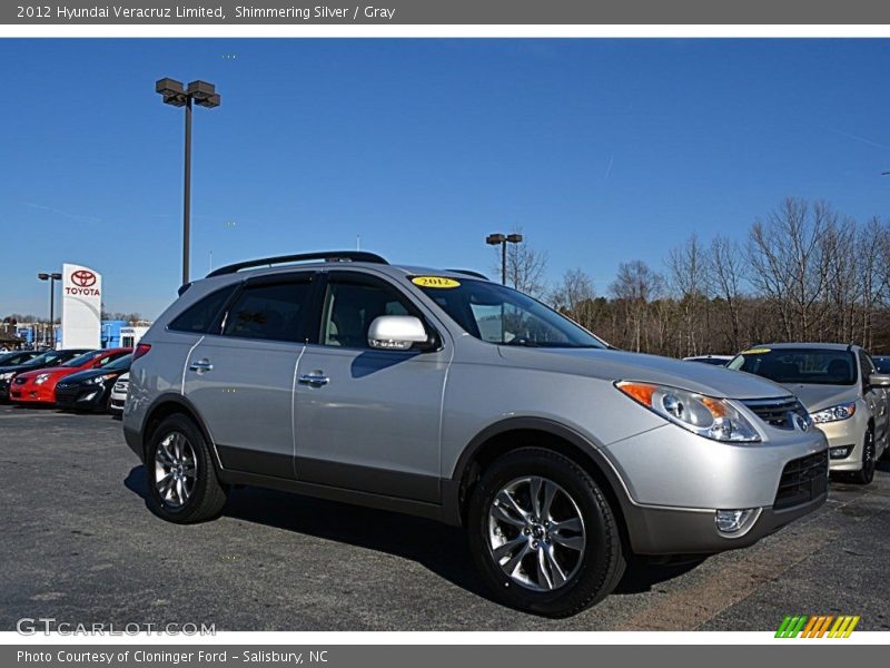 Shimmering Silver / Gray 2012 Hyundai Veracruz Limited