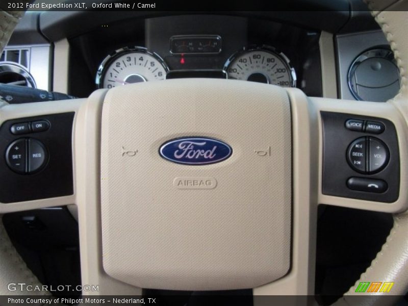 Oxford White / Camel 2012 Ford Expedition XLT
