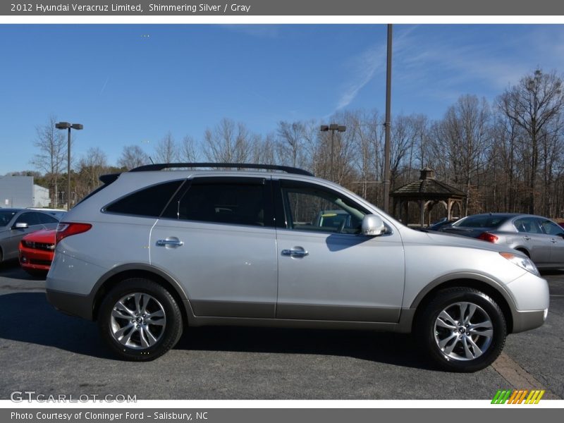 Shimmering Silver / Gray 2012 Hyundai Veracruz Limited