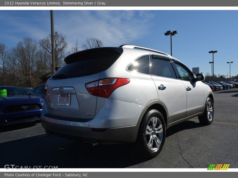 Shimmering Silver / Gray 2012 Hyundai Veracruz Limited
