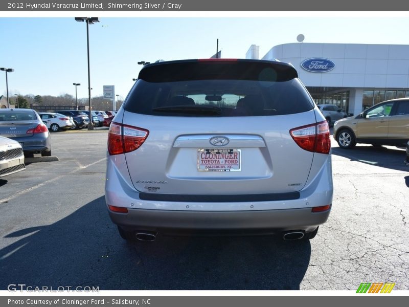 Shimmering Silver / Gray 2012 Hyundai Veracruz Limited