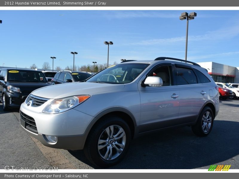 Shimmering Silver / Gray 2012 Hyundai Veracruz Limited