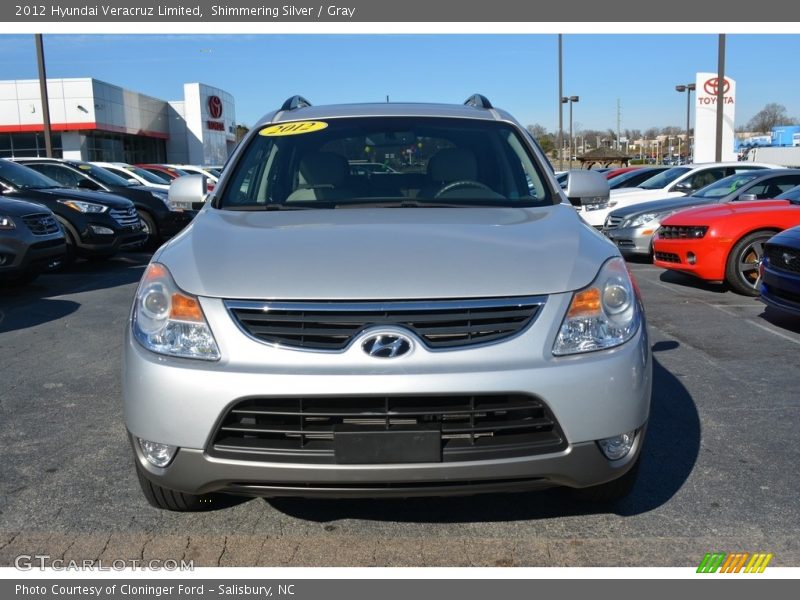 Shimmering Silver / Gray 2012 Hyundai Veracruz Limited