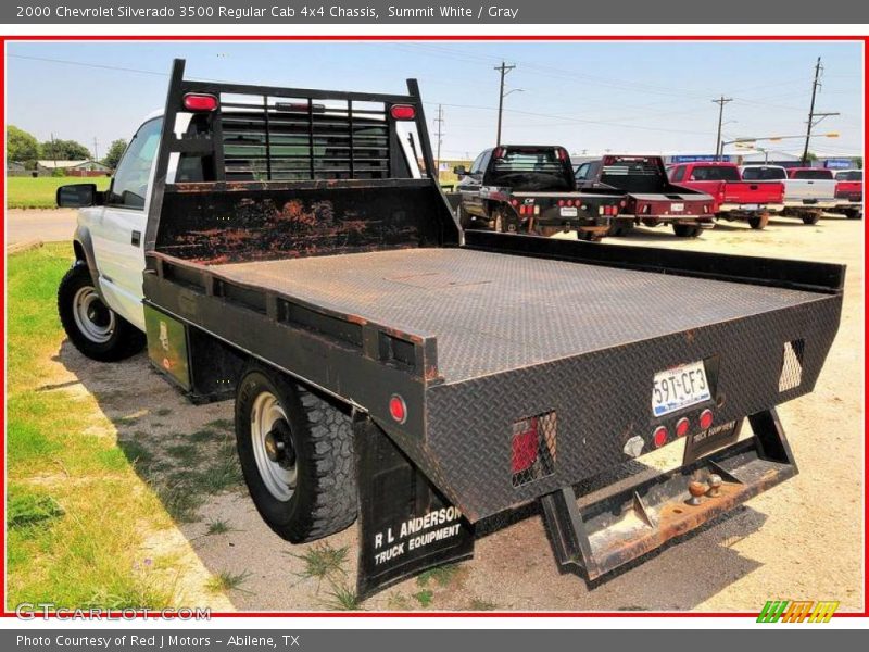 Summit White / Gray 2000 Chevrolet Silverado 3500 Regular Cab 4x4 Chassis