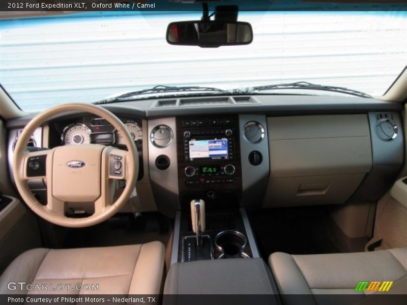 Oxford White / Camel 2012 Ford Expedition XLT