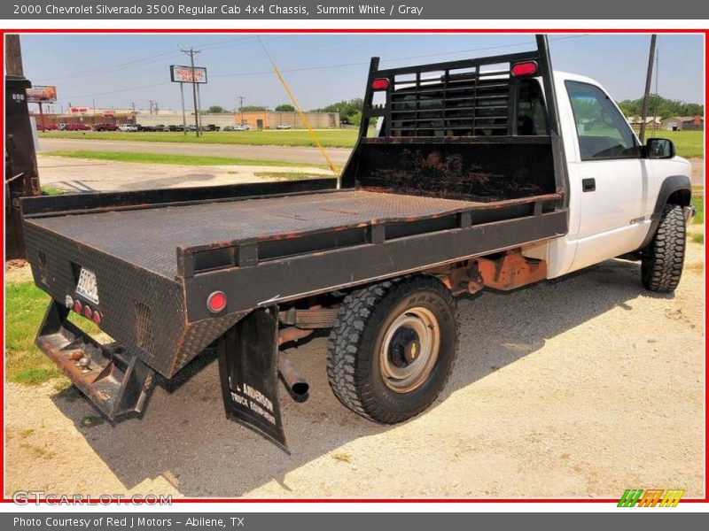 Summit White / Gray 2000 Chevrolet Silverado 3500 Regular Cab 4x4 Chassis