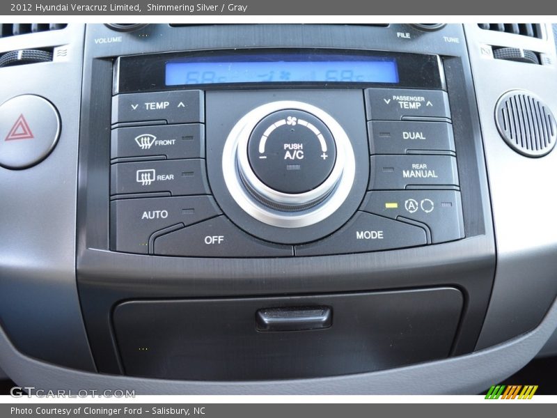 Shimmering Silver / Gray 2012 Hyundai Veracruz Limited