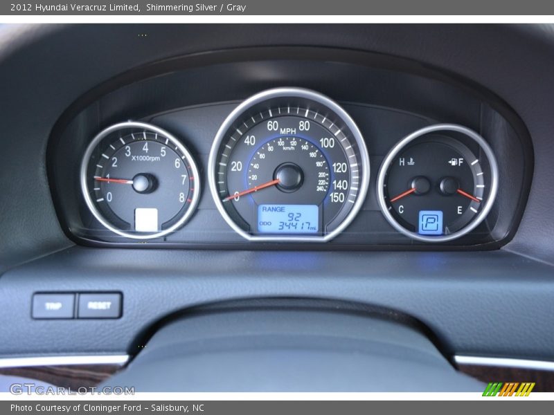 Shimmering Silver / Gray 2012 Hyundai Veracruz Limited