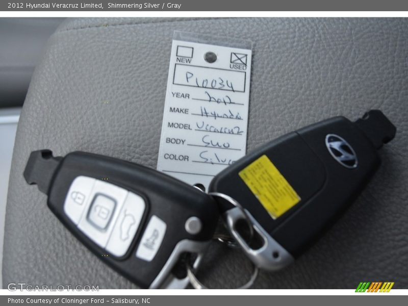 Shimmering Silver / Gray 2012 Hyundai Veracruz Limited