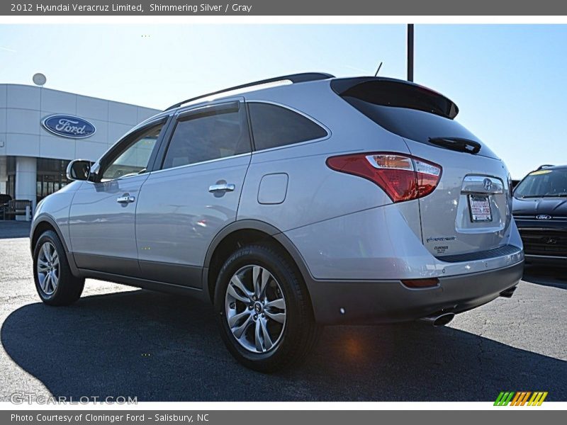 Shimmering Silver / Gray 2012 Hyundai Veracruz Limited