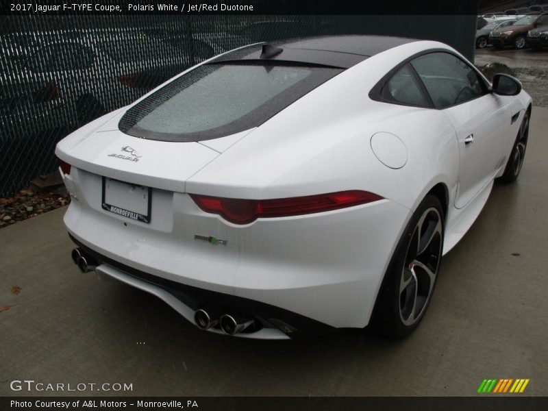 Polaris White / Jet/Red Duotone 2017 Jaguar F-TYPE Coupe