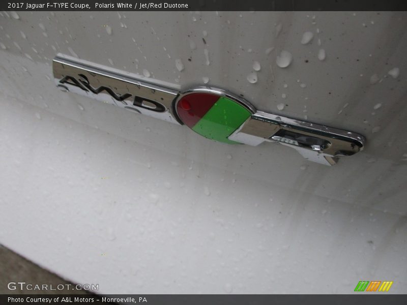 Polaris White / Jet/Red Duotone 2017 Jaguar F-TYPE Coupe