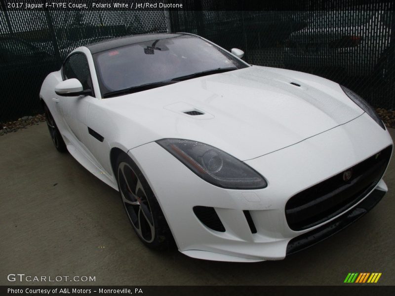 Polaris White / Jet/Red Duotone 2017 Jaguar F-TYPE Coupe