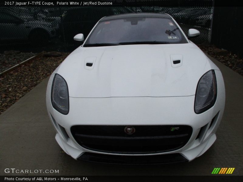 Polaris White / Jet/Red Duotone 2017 Jaguar F-TYPE Coupe