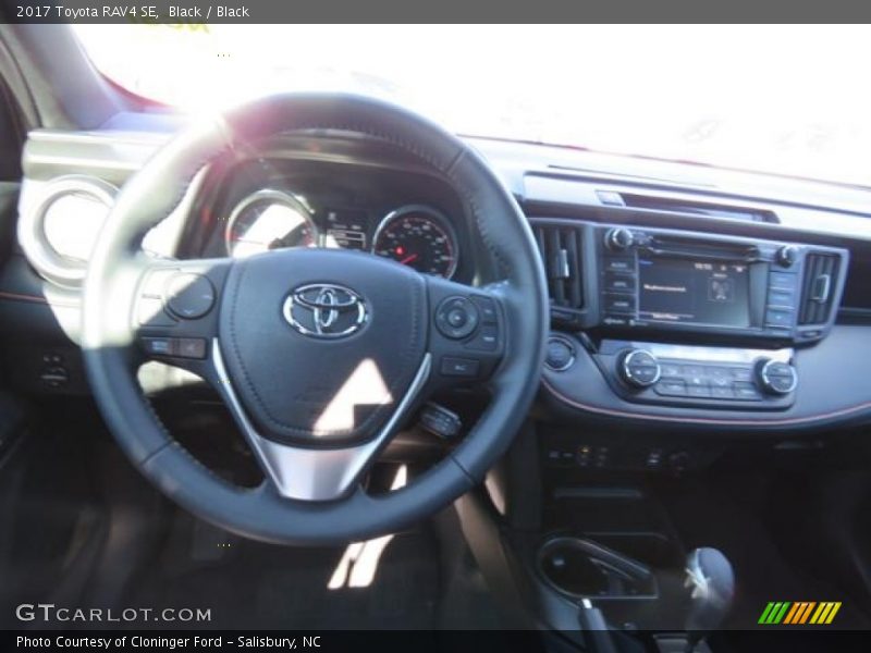 Black / Black 2017 Toyota RAV4 SE