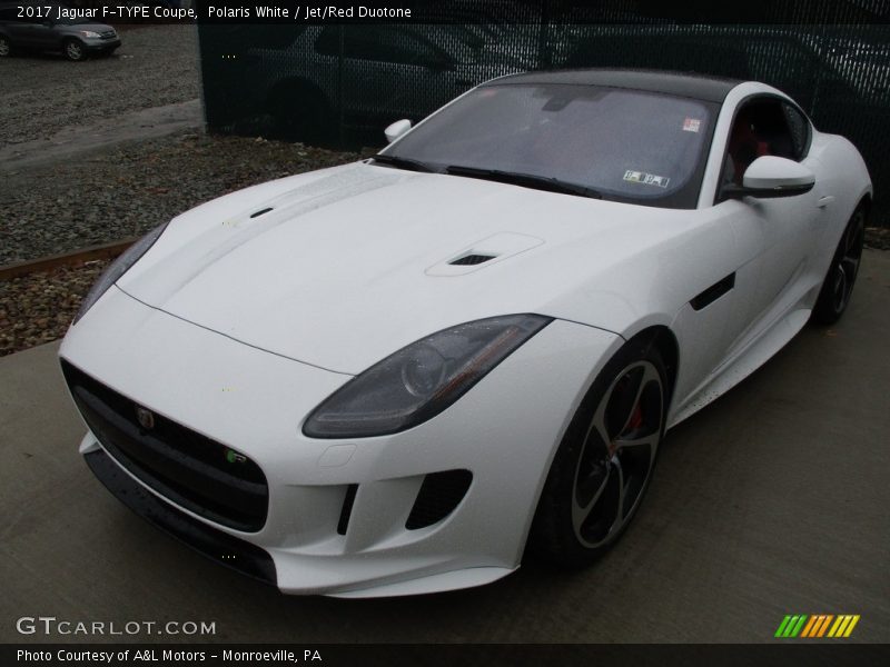 Polaris White / Jet/Red Duotone 2017 Jaguar F-TYPE Coupe