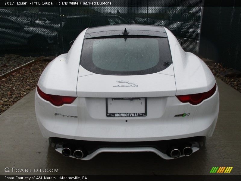 Polaris White / Jet/Red Duotone 2017 Jaguar F-TYPE Coupe