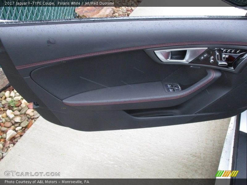 Polaris White / Jet/Red Duotone 2017 Jaguar F-TYPE Coupe
