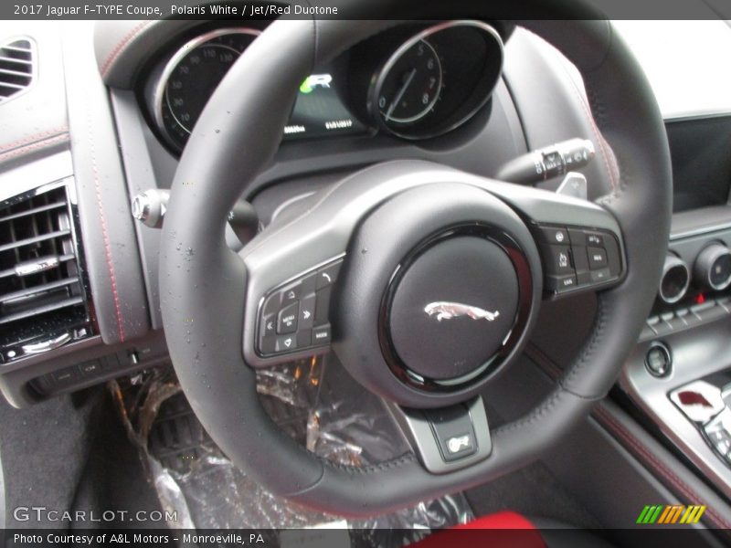 Polaris White / Jet/Red Duotone 2017 Jaguar F-TYPE Coupe