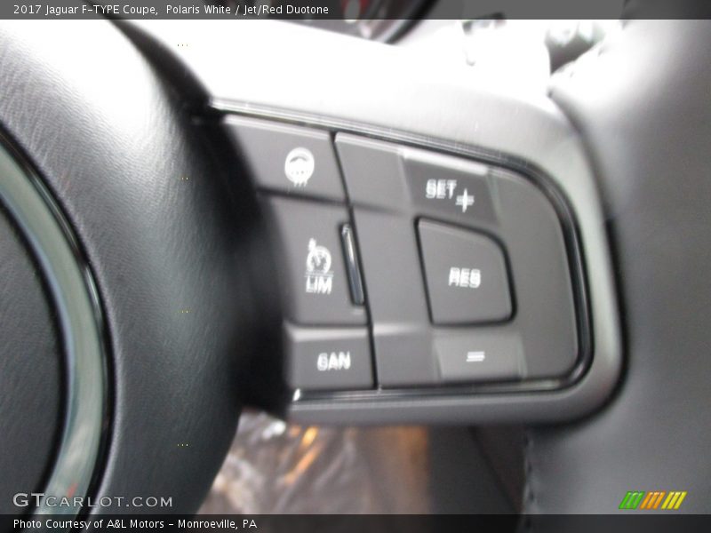 Polaris White / Jet/Red Duotone 2017 Jaguar F-TYPE Coupe