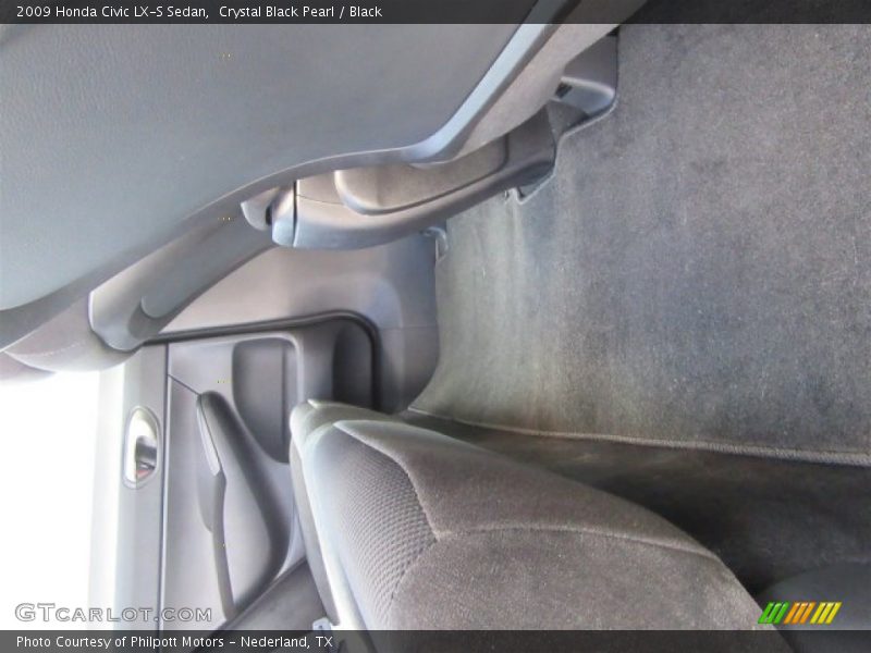 Crystal Black Pearl / Black 2009 Honda Civic LX-S Sedan