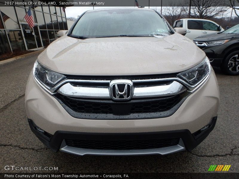 Sandstorm Metallic / Ivory 2017 Honda CR-V EX-L AWD