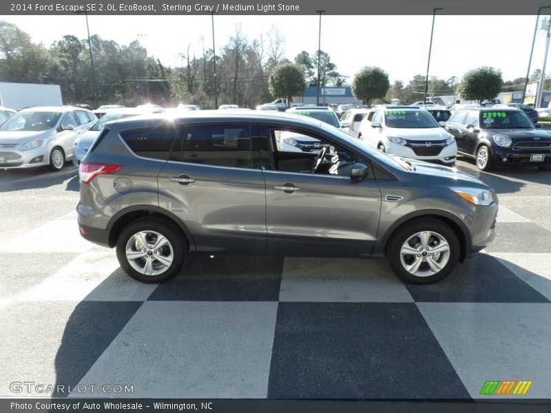 Sterling Gray / Medium Light Stone 2014 Ford Escape SE 2.0L EcoBoost