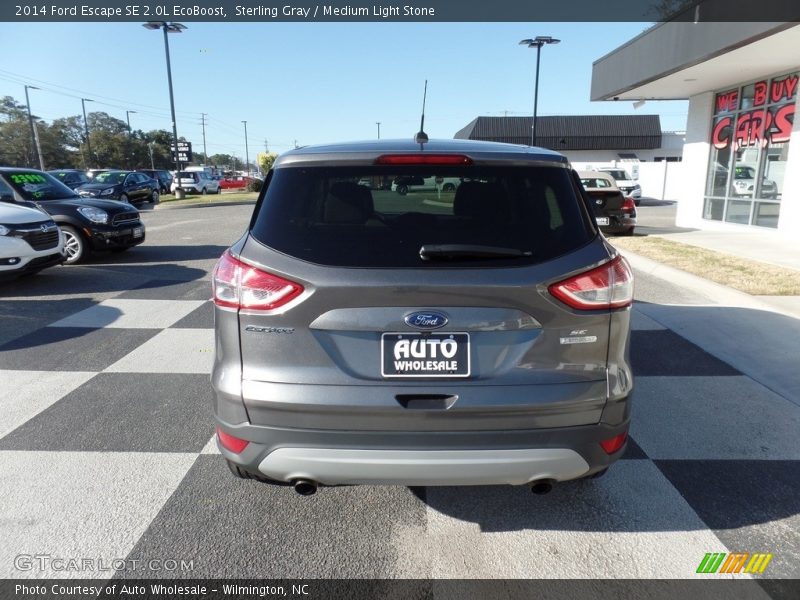 Sterling Gray / Medium Light Stone 2014 Ford Escape SE 2.0L EcoBoost