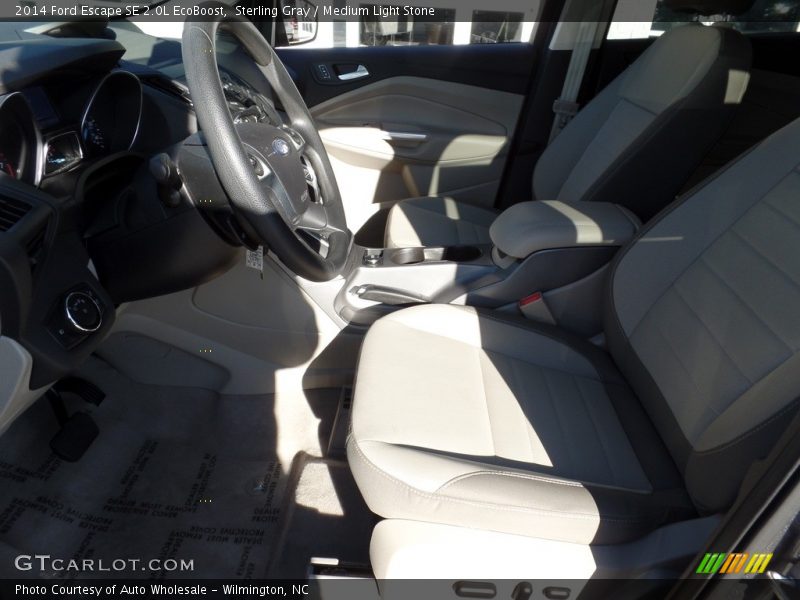 Sterling Gray / Medium Light Stone 2014 Ford Escape SE 2.0L EcoBoost