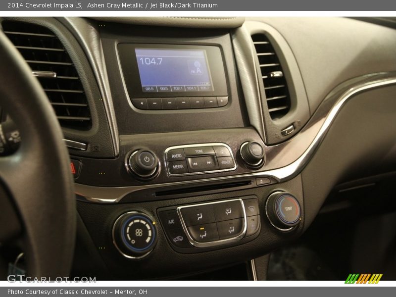 Ashen Gray Metallic / Jet Black/Dark Titanium 2014 Chevrolet Impala LS