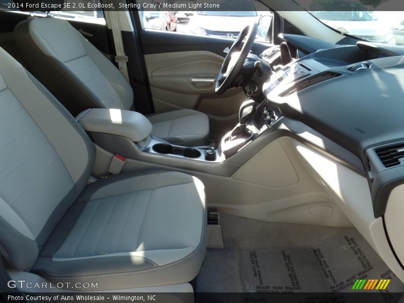 Sterling Gray / Medium Light Stone 2014 Ford Escape SE 2.0L EcoBoost