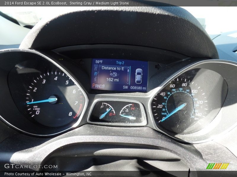 Sterling Gray / Medium Light Stone 2014 Ford Escape SE 2.0L EcoBoost