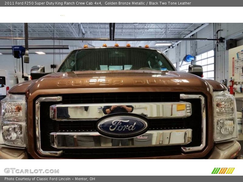 Golden Bronze Metallic / Black Two Tone Leather 2011 Ford F250 Super Duty King Ranch Crew Cab 4x4