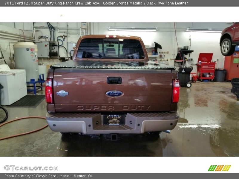 Golden Bronze Metallic / Black Two Tone Leather 2011 Ford F250 Super Duty King Ranch Crew Cab 4x4