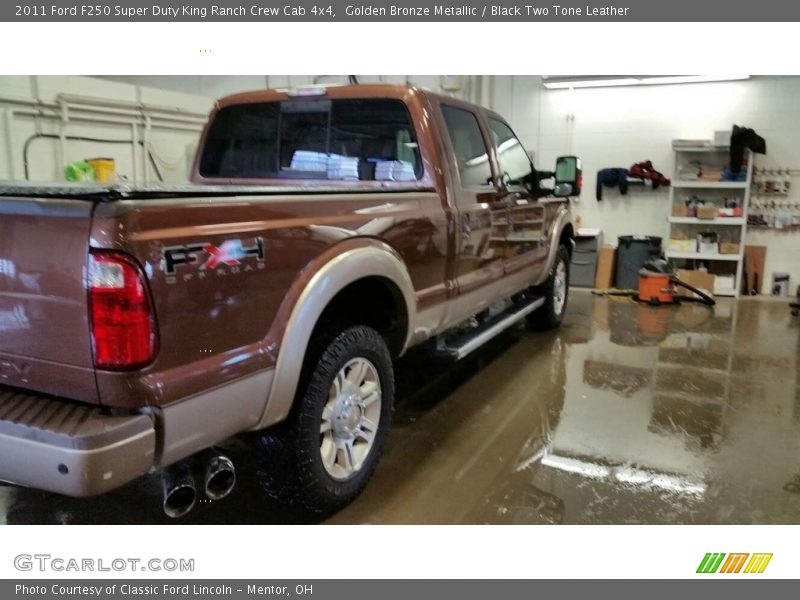 Golden Bronze Metallic / Black Two Tone Leather 2011 Ford F250 Super Duty King Ranch Crew Cab 4x4