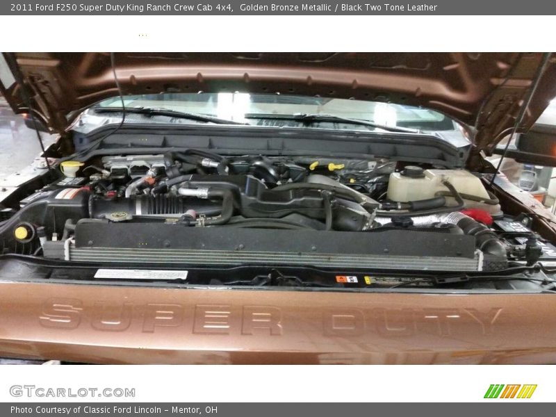 Golden Bronze Metallic / Black Two Tone Leather 2011 Ford F250 Super Duty King Ranch Crew Cab 4x4