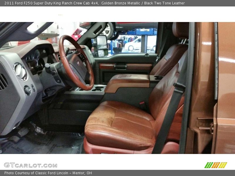 Golden Bronze Metallic / Black Two Tone Leather 2011 Ford F250 Super Duty King Ranch Crew Cab 4x4